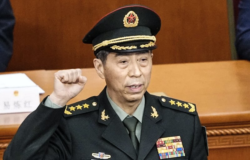 Генерал Лі Шанфу під час зборів