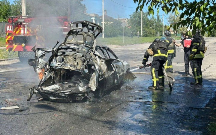 Ворог запустив на Нікополь десяток дронів-камікадзе й атакував з артилерії