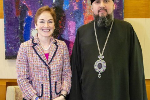 Митрополит Епифаний встретился с послом США Йованович