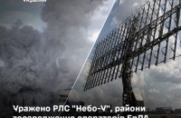 Сили оборони уразили російську РЛС "Небо-У", а також низку ворожих об'єктів на ТОТ України
