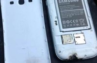 У водителя в Ирландии взорвался новый Galaxy S