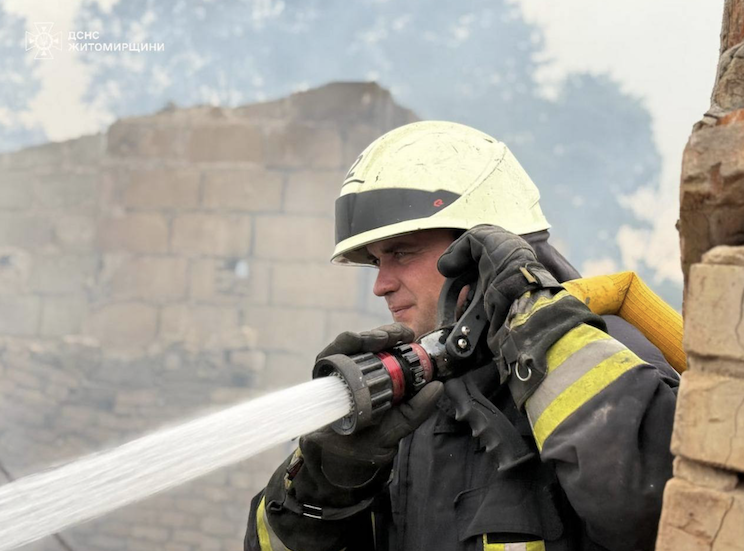 Ліквідація наслідків атаки проти Житомирської області 9 липня 