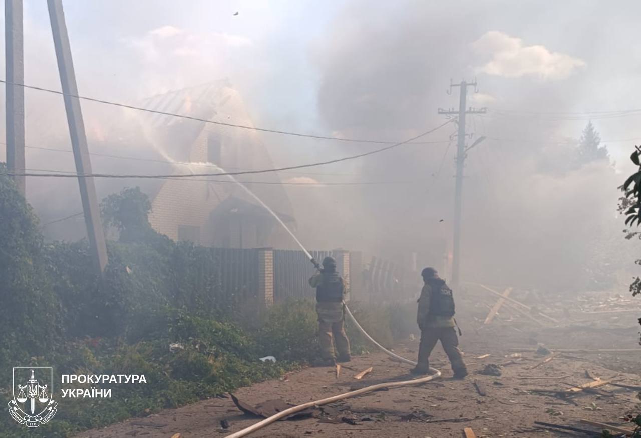 наслідки російського обстрілу Борової на Харківщині 13 вересня 2025 року 