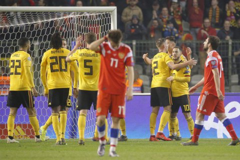 У матчі відбору Євро-2020 Бельгія-Pосія воротар допустив результативний ляп