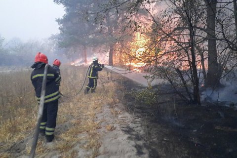 Через пожежі в Луганській області постраждали троє рятувальників