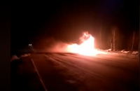 Возле Ковеля сгорел автобус "Киев - Варшава"