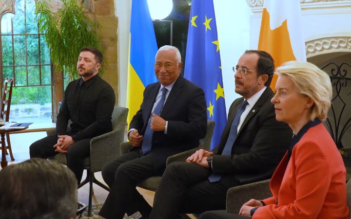 Зеленський обговорив із лідерами ЄС і Кіпру оборонну допомогу Україні