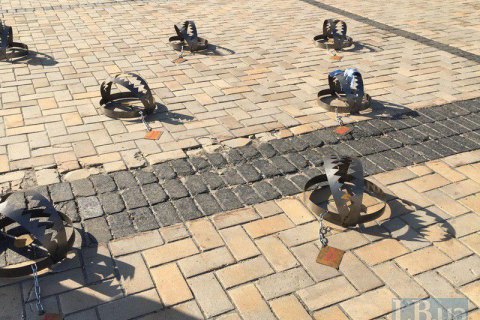 Олег Сенцов и Владимир Балух пришли на акцию в поддержку украинских узников Кремля