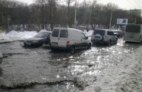 В Киеве некоторые районы уже начали уходить под воду