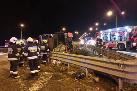 Аварія автобуса у Польщі: 9 українців перебувають у тяжкому стані (оновлено)