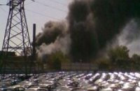 Во время пожара на автозаводе в Запорожье пострадало три человека