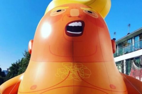 У Лондоні запустили в небо гігантську повітряну кулю "малюк Трамп"