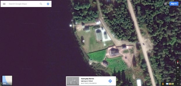 Супутниковий знімок дачі генерала ФСБ