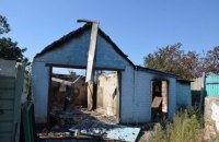 Из-за обстрела боевиками в Жованке сгорели 9 домов (обновлено)