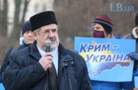 В оккупированном Симферополе появились надписи в поддержку Крымской платформы 