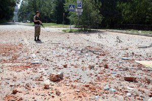 В Донецке после обстрела боевиками горела телевышка