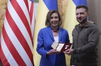 Спикер Палаты представителей Конгресса США Нэнси Пелоси в Киеве для встречи с Зеленским