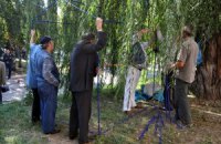 В Донецке чернобыльцы установили палаточный городок