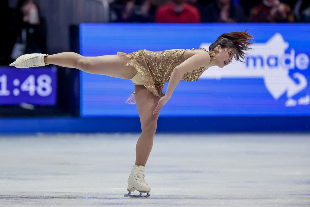 Аліса Лю виступає на Чемпіонаті світу