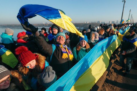 В Украине сегодня отмечают День Соборности