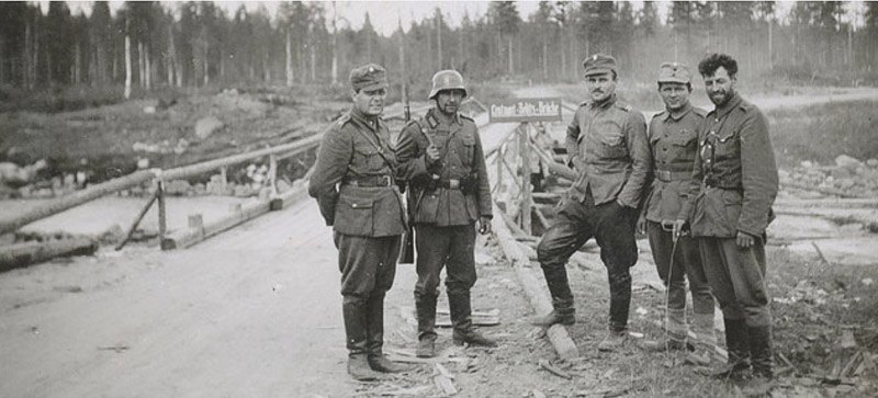 Німецькі та фінські солдати у Фінляндії, Айттойокі, 1941 р.