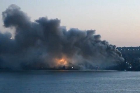 В Рижском заливе горит танкер
