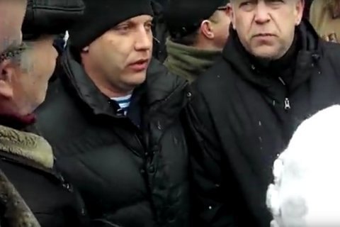 Захарченко засняли в рядах противников "русской весны"