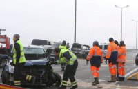 Из-за гололеда во Франции столкнулись 13 автомобилей, 5 человек пострадали