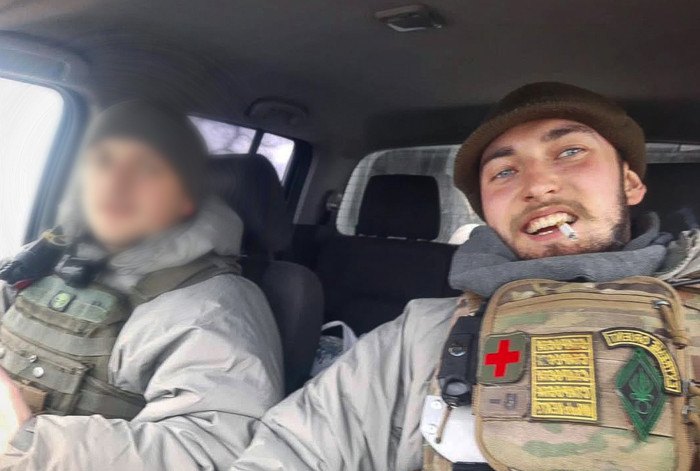 Владислав з побратимом, жовтень 2023 р.