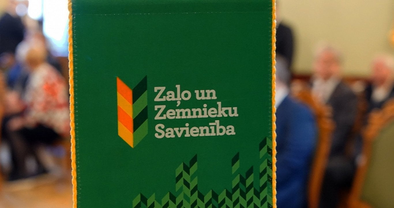 Агітаційний постер 'Союз зелених та селян' Латвії