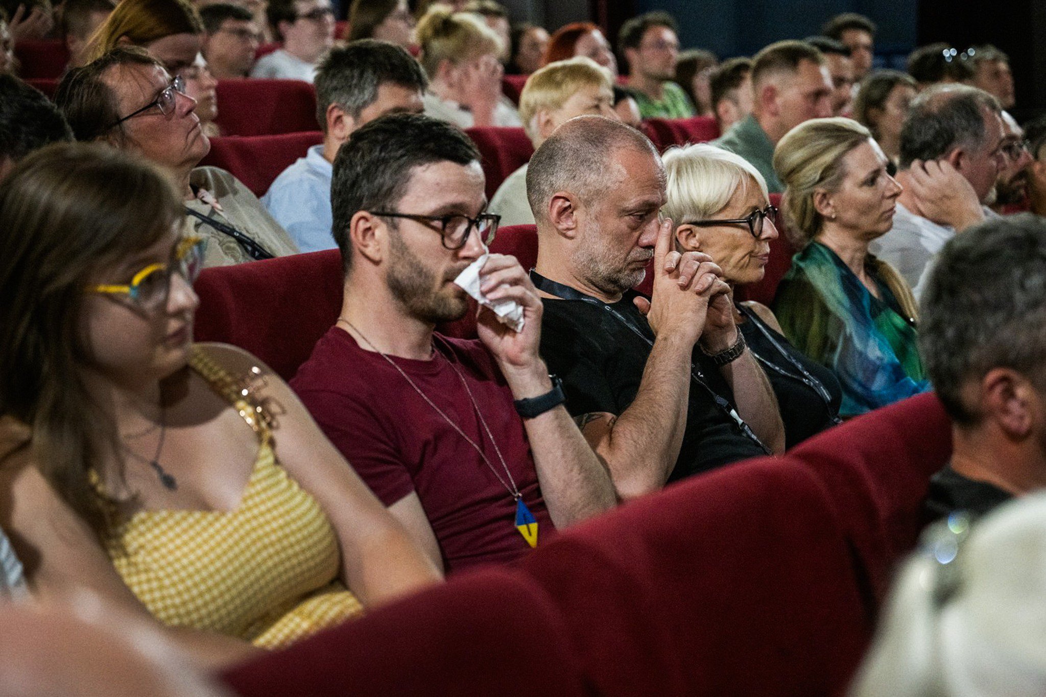 Глядачі фільму «2000 метрів до Андріївки» на кінофестивалі у Карлових Варах.