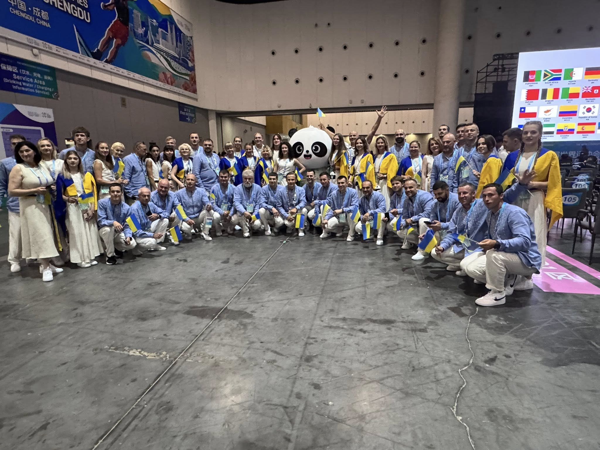 Збірна України перед відкриттям Всесвітніх ігор-2025