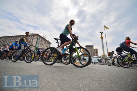 Через Всеукраїнський велодень у Києві змінять рух транспорту