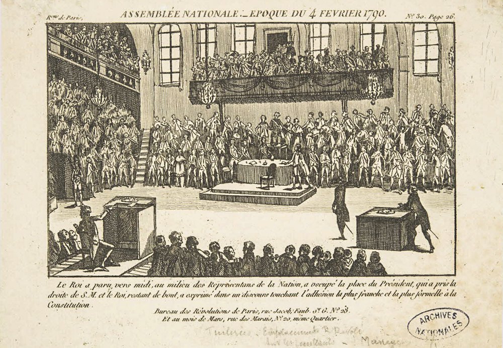 Національні збори, 4 лютого 1790 р.