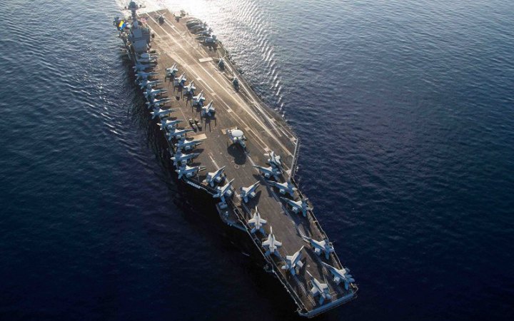 Ударна група ВМС США на чолі з авіаносцем "Джеральд Форд" прибуває до Східного Середземномор'я