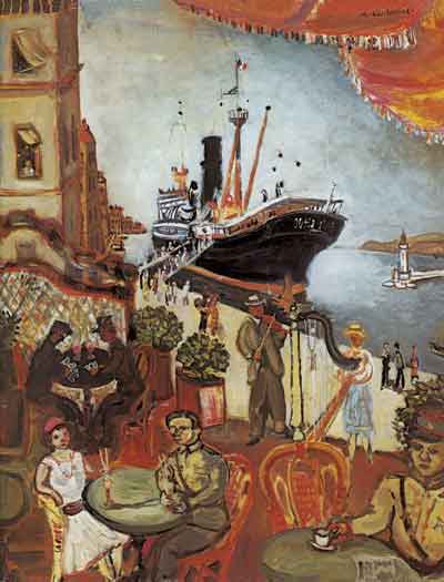 «Гаврський порт», середина 1920-х років. Олія, полотно.