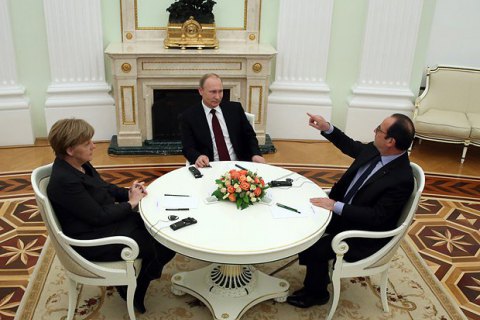 Меркель и Олланд упрекнули Путина за ухудшение ситуации на Донбассе