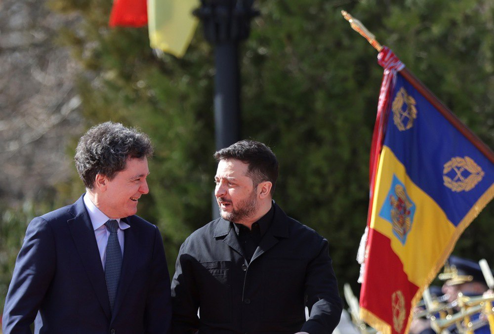 Нікушор Дан та Володимир Зеленський, Бухарест, 12 березня 2026