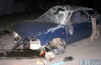 Пьяные киевляне попали в аварию на чужой машине