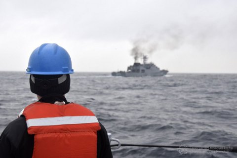 Військові кораблі України та Румунії провели спільні навчання в Чорному морі