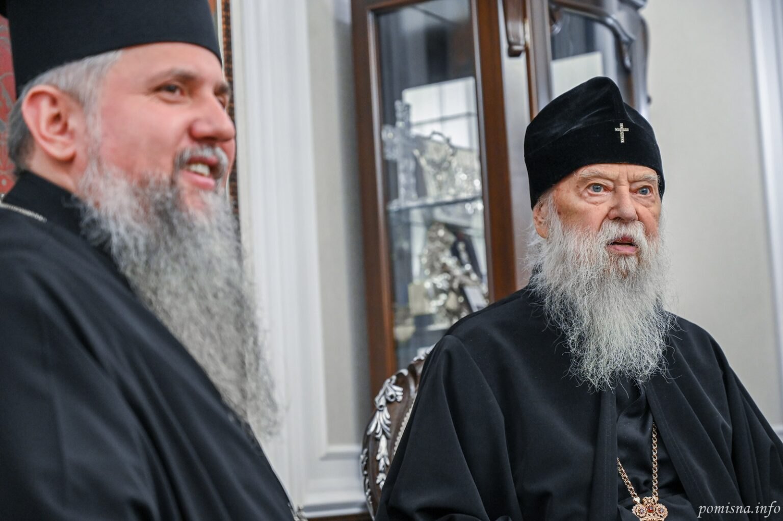 предстоятель ПЦУ Епіфаній і патріарх Філарет на зустрічі 5 листопада 2025 року