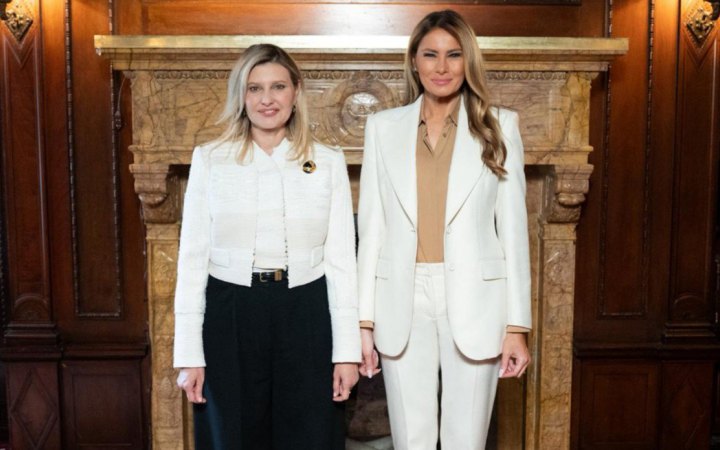 Олена Зеленська зустрілась із Меланією Трамп