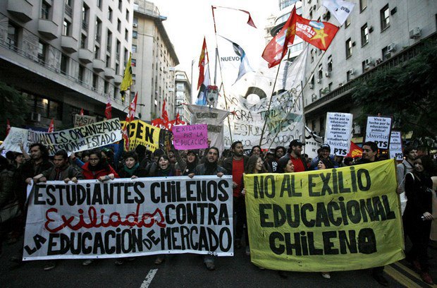 Протесты студентов в Чили