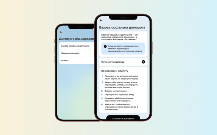 У "Дії" запустили оформлення базової соціальної допомоги