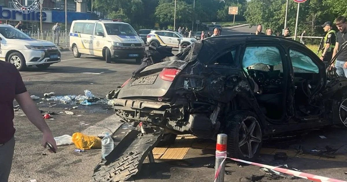 На місці аварії. 