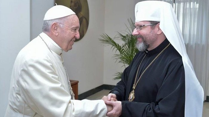 Папа Римский Франциск и глава УГКЦ Святослав Шевчук
