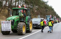 Польські фермери заблокували рух біля двох пунктів пропуску з Німеччиною
