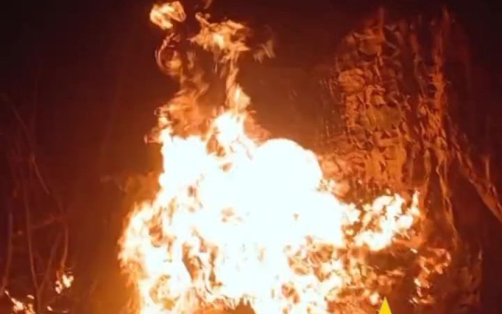 На Донеччині партизани "Атеш" спалили російський танк