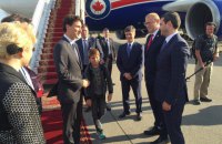 В Украину прилетел канадский премьер Джастин Трюдо