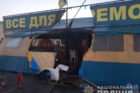 Полиция установила личность поджигателя волонтерской палатки в Харькове
